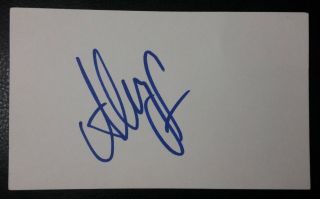 Allyson Felix Signature Signed Auto Autograph 3x5 Index Card Usa Olympics