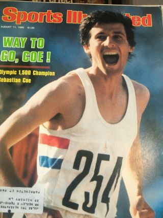 Sports Illustrated August 11,  1980 - Sebastian Coe
