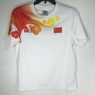 China National Olympic Team Beijing 2008 Adidas T Shirt Adult L White