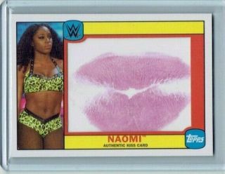 2016 Topps Heritage Naomi Authentic Kiss Card /99 Wwe
