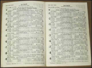 1962 Sportsman ' s Park Harness Horse Racing Program Chicago Cicero Illinois Track 5