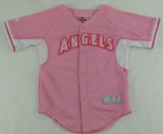Majestic Fan Fashion Anaheim Angels Mike Trout Baseball Jersey Size Girls 4t