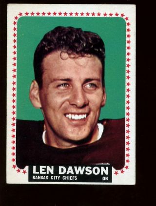 1964 Topps Football Card 96 Len Dawson Sp Ex
