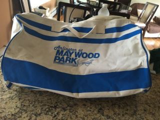 Arlington At Maywood Park Race Track Scarce Vinyl Gym Bag In
