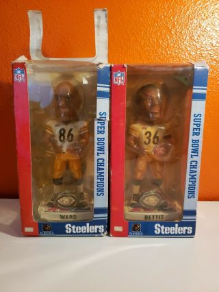 Bowl 40 Bettis And Ward Pittsburgh Steelers Bobble Head