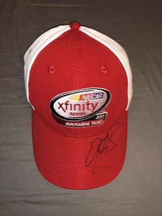 Xfinity Series Nascar Inaugural 2015 Hat Autographed Elliott Sadler Signed 1