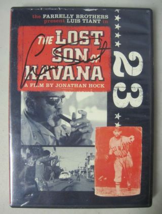 The Lost Son Of Havana Dvd Signed By Luis Tiant Cuban Baseball Player Farrelly