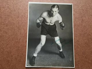 Vintage Wesley Ketchell Boxer Boxing Autograph Signed 9.  5 " X 7 " Photo