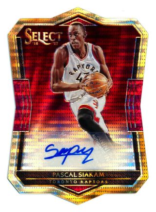 2016 - 17 Select Pascal Siakam Rc Pulsar Auto Autograph Raptors Rookie 63/99
