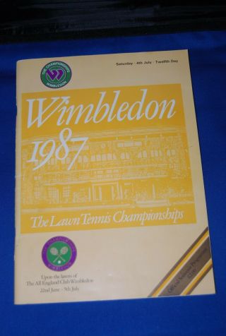 1987 Wimbledon Tennis Championships - 12th Day Saturday 4th July,  1987