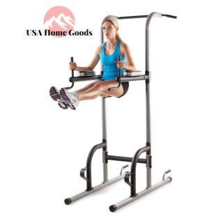 XR 10.  9 Power Tower Multi - Grip Pull Up Station Gym Fitness Exercise Equipment 7
