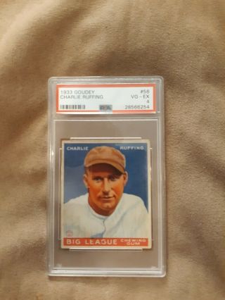 1933 Goudey Red Ruffing 56 Psa 4 Vgex (pwcc)