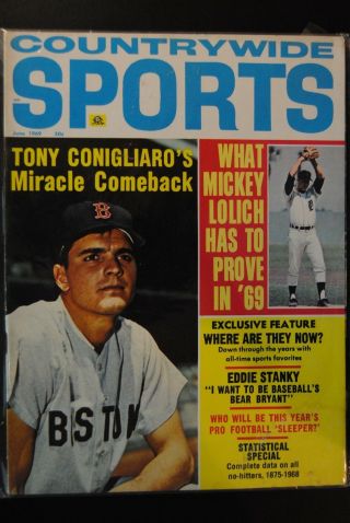 1969 Countrywide Sports - Boston Red Sox Tony Conigliaro Tigers Mickey Lolich