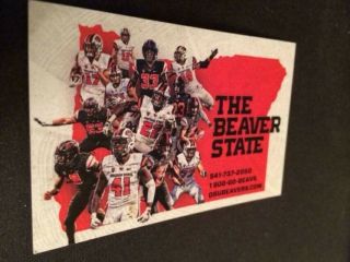 2019 Oregon State Beavers 2 College Football Pocket Schedules