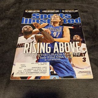 Si Sports Illustrated June 20,  2011 Rising Above Nba Title Dirk Nowitzki Mavs