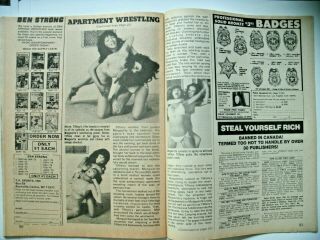 SPORTS REVIEW WRESTLING 1977 ANNUAL - SPRING ' 77 APARTMENT MATCH OF YEAR BABA AWA 4