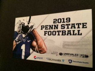 2019 Penn State 2 College Football Pocket Schedules