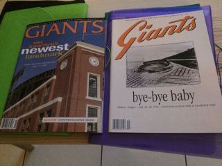 San Francisco Giants Last Program Candlestick Park And First Pac Bell Park