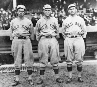 Boston Red Sox Hooper,  Tris Speaker,  Lewis Vintage George Burke 2nd Gen Negative