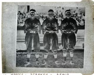 Boston Red Sox HOOPER,  TRIS SPEAKER,  LEWIS Vintage GEORGE BURKE 2nd Gen Negative 2