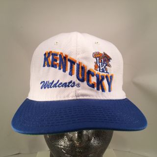 Vintage University Of Kentucky Wildcats Embroidered Snapback Hat Made In Usa