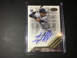 2018 Topps Tier One Baseball Rookie Rc Autograph Auto Miguel Andujar 261/275