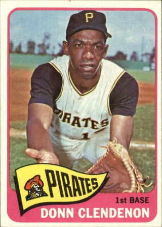1965 Topps Pittsburgh Pirates Baseball Card 325 Donn Clendenon - Nm