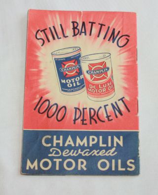 Vtg 1941 Champlin Refiners Baseball Club Enid Okla Monty Basgall Oil Semi Pro 2