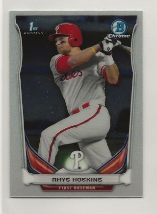 Rhys Hoskins 2014 Bowman Chrome Mini Set Rookie Card 57 Phillies