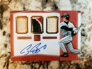 Craig Biggio 2016 Panini Pantheon Baseball Auto Card Jersey Bat Relic /10 Pst - Cb