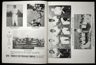 1957 Jacksonville Gator Bowl Program Florida A&M v Bethune Cookman Negro League 5