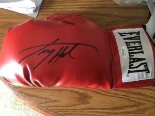 Larry Holmes Signed Everlast Boxing Glove Hof Champ Jsa Cert