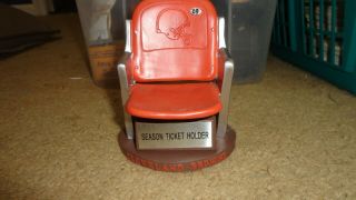 Cleveland Browns Season Ticket Holder Chair Seat Giveaway Football Rare