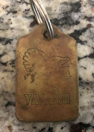 Vintage 1970s Virginia Tech Key Chain