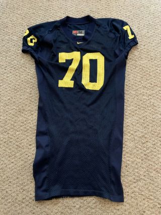 Vintage Authentic Nike 70 Michigan Wolverines Football Game Practice Jersey 52