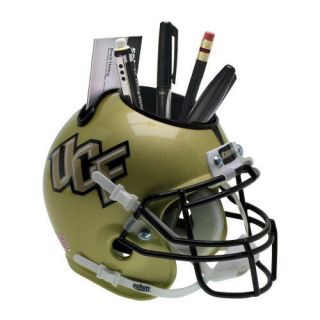 Ucf Knights (central Florida) Gold Ncaa Football Schutt Mini Helmet Desk Caddy