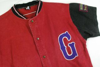 Vintage 90s Homestead Grays Jersey Negro League Baseball Red Mens 2xl Usa
