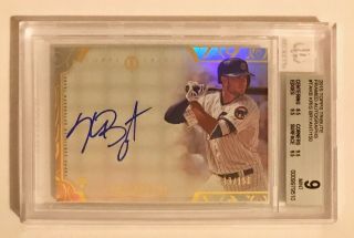 2015 Topps Tribute Kris Bryant On - Card Auto Rc /150 Bgs 9 10 Autograph Cubs