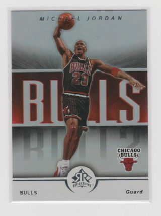2005 - 06 Ud Reflections Michael Jordan 12 Basketball Premium Holo Foil Card Hof