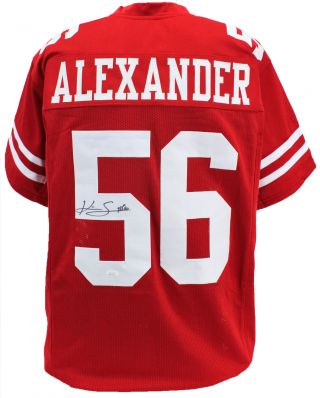 49ers Kwon Alexander Authentic Signed Red Jersey Autographed Jsa Witness