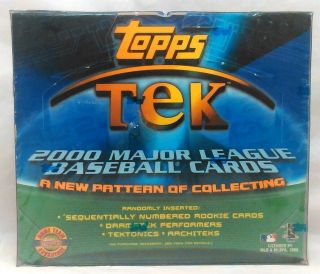 2000 Topps Tek Mlb Baseball Trading Cards Factory Hta Box