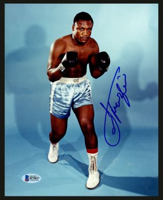Joe Frazier Certified Authentic Autographed Signed 8x10 Photo Beckett Bas 153208