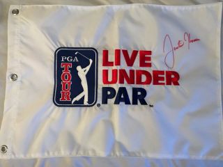 Justin Thomas Signed Autograph Pga Tour Flag And Tote Bag 100 Authentic