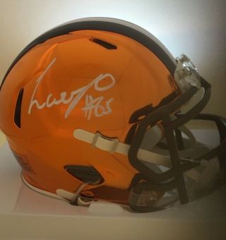 Larry Ogunjobi Signed Autographed Cleveland Browns Chrome Mini Helmet W/coa