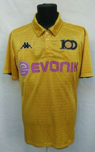Borussia Dortmund 2009/2010 Football Jersey 100 Jahre Kappa Soccer Shirt Size Xl