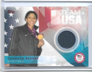 Sweet 2016 Topps Olympic Candace Parker Relic Card Wnba Tennessee Legend