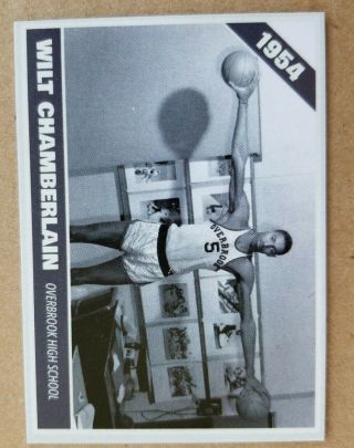 Wilt Chamberlain Overbrook High School Custom Rookie Card Lakers Sixers