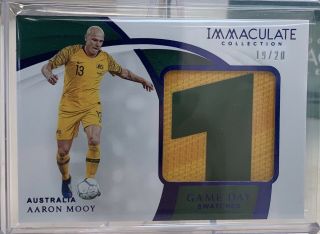 2018 - 19 Immaculate Soccer Aaron Mooy Number Patch 19/20,  Australia