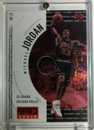 Michael Jordan 1998 - 99 Upper Deck Powerdeck Audio Insert Card,