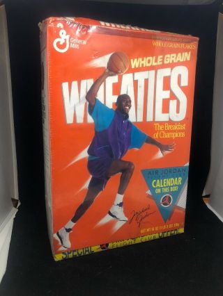 Michael Jordan Wheaties Air Jordan Flight Club Cereal Box W/ Calendar 